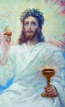  1894 Works - christ with a bowl 1894 Ilya Repin